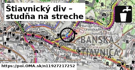 Štiavnický div – studňa na streche