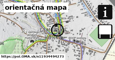 orientačná mapa