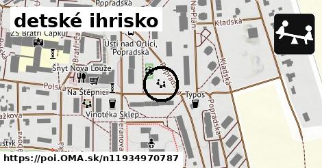 detské ihrisko