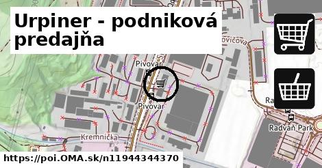 Urpiner - podniková predajňa