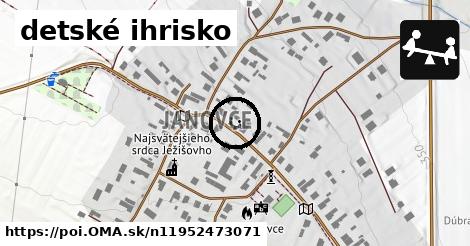 detské ihrisko