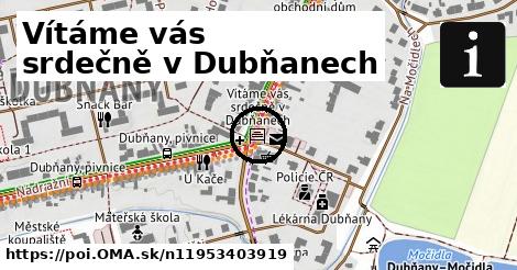 Vítáme vás srdečně v Dubňanech