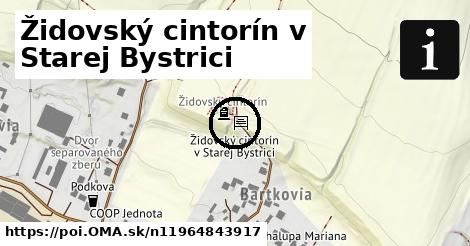 Židovský cintorín v Starej Bystrici