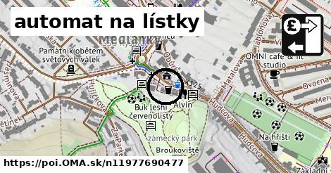 automat na lístky