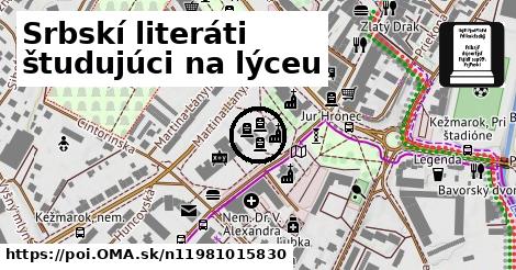 Srbskí literáti študujúci na lýceu