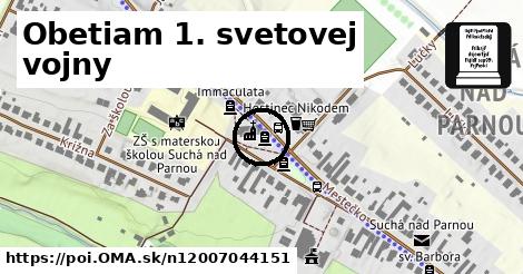 Obetiam 1. svetovej vojny