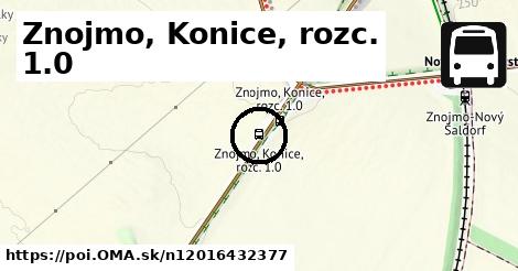 Znojmo, Konice, rozc. 1.0