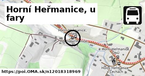 Horní Heřmanice, u fary