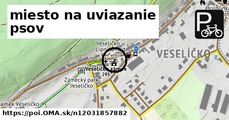 miesto na uviazanie psov