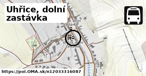 Uhřice, dolní zastávka