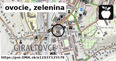 ovocie, zelenina