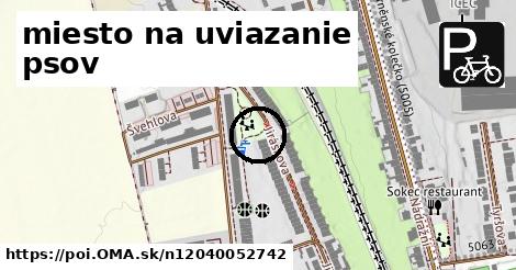 miesto na uviazanie psov