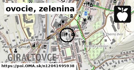 ovocie, zelenina