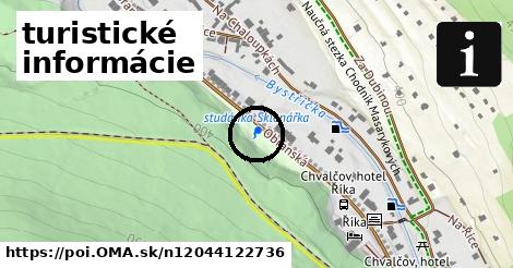 turistické informácie