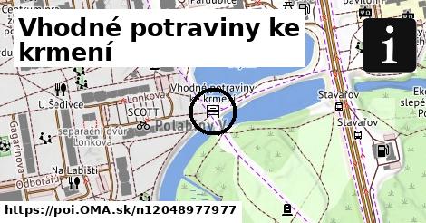 Vhodné potraviny ke krmení