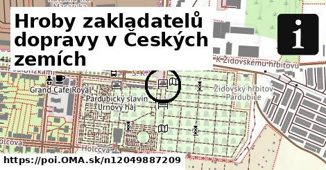 Hroby zakladatelů dopravy v Českých zemích