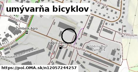 umývarňa bicyklov