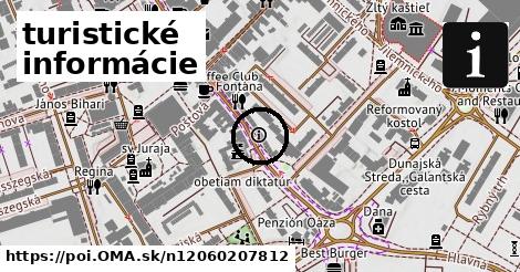 turistické informácie