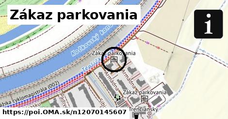 Zákaz parkovania