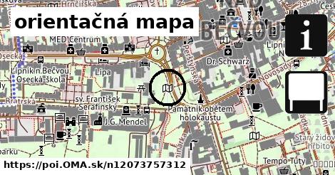 orientačná mapa