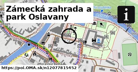 Zámecká zahrada a park Oslavany