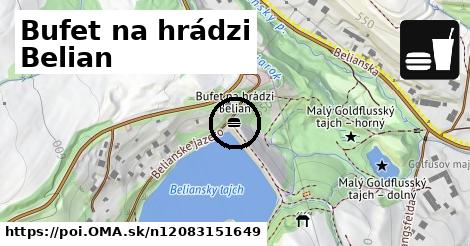 Bufet na hrádzi Belian