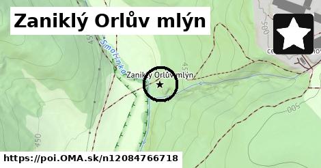 Zaniklý Orlův mlýn