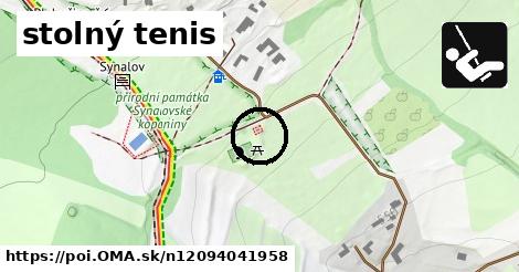 stolný tenis