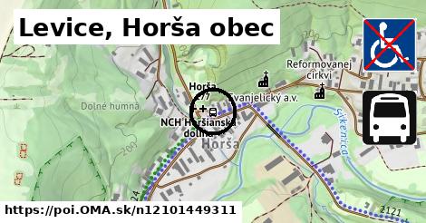 Levice, Horša obec