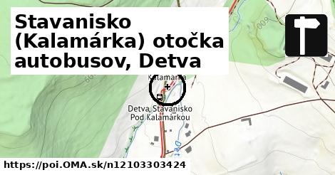 Stavanisko (Kalamárka) otočka autobusov, Detva