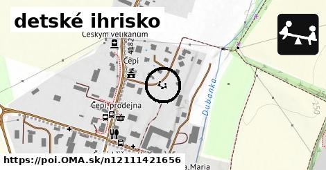 detské ihrisko
