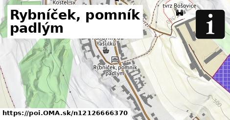 Rybníček, pomník padlým