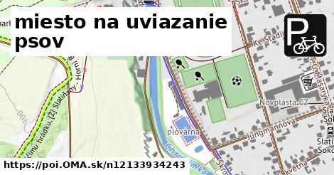 miesto na uviazanie psov