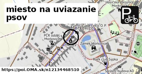 miesto na uviazanie psov