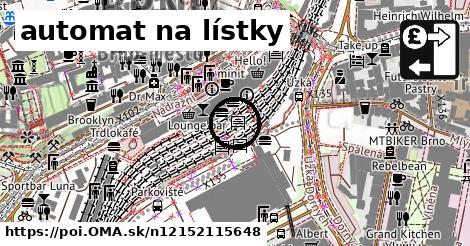 automat na lístky