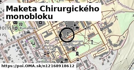 Maketa Chirurgického monobloku