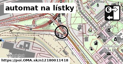 automat na lístky