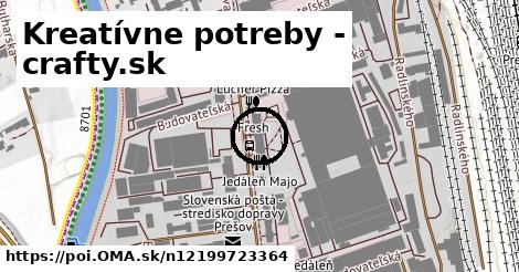 Kreatívne potreby - crafty.sk