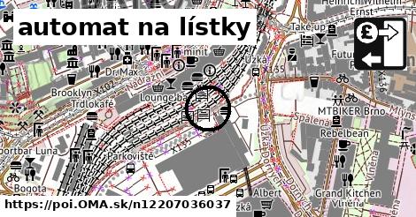 automat na lístky