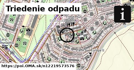 Triedenie odpadu