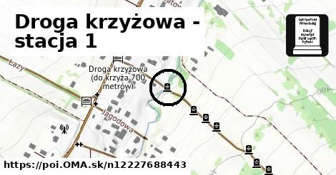 Droga krzyżowa - stacja 1