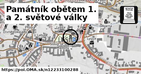 Památník obětem 1. a 2. světové války