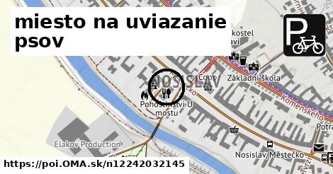 miesto na uviazanie psov