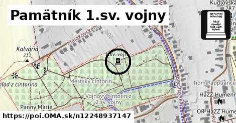 Pamätník 1.sv. vojny