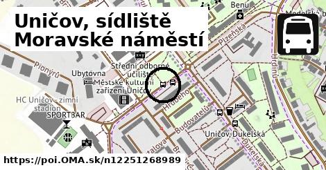 Uničov, sídliště Moravské náměstí