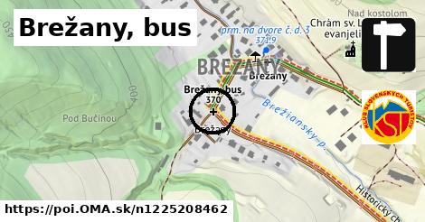 Brežany, bus