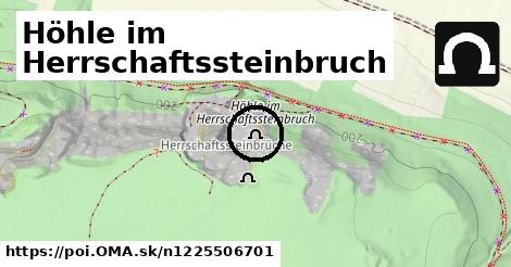 Höhle im Herrschaftssteinbruch