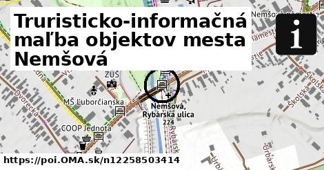 Truristicko-informačná maľba objektov mesta Nemšová