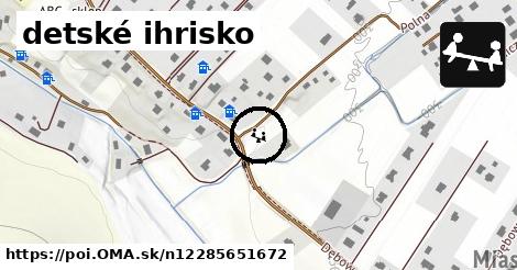 detské ihrisko