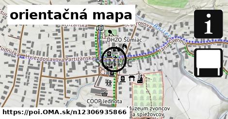 orientačná mapa